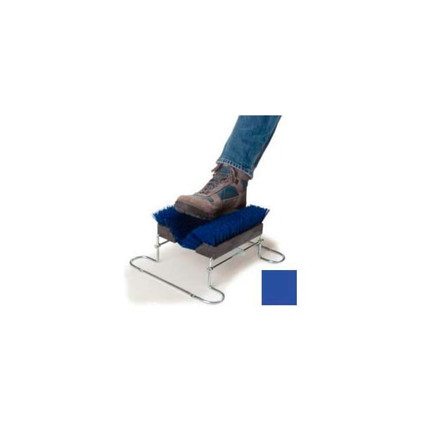 Carlisle Foodservice Spectrum Boot 'N Shoe Brush 14-3/4in x 16-1/2in Blue 4042414 - main